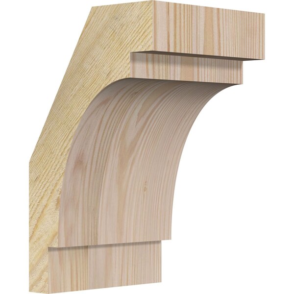 Ekena Millwork 6"W x 6"D x 10"H Merced Rough Sawn Knee Brace, Douglas Fir BRC06X06X10MRC00RDF - main